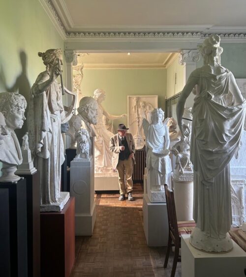 Sandy Stoddart in gallery of sculpture