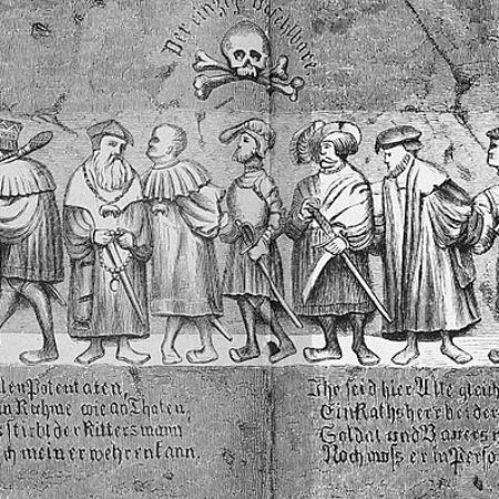 Drawing of the Dance of Death at Dresden
