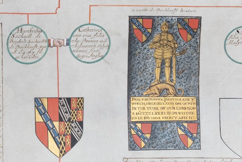 Monumental brass, standing figure in armour :more detail in text of article