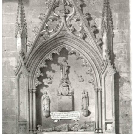Drawing of wall monument