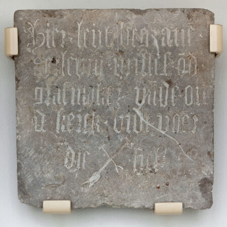 Ledgerstone of gravedigger Aerlewijn Willemszoon (transcript in article)