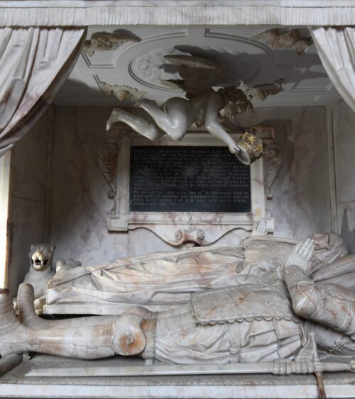 Fig 2 Almost like a stage set the Lewys couple lying in state resized