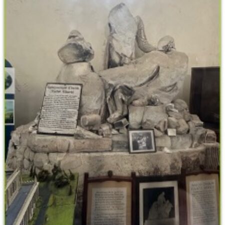 JOHNES MONUMENT IN RUINS
