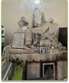 JOHNES MONUMENT IN RUINS