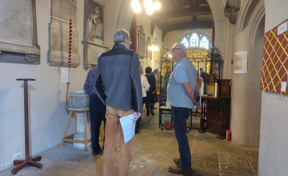 Members of CMS chatting at the AGM study day